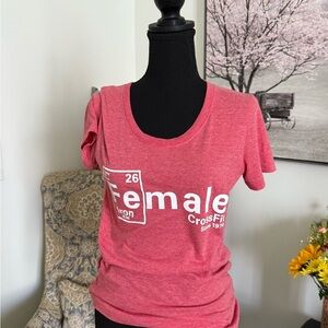 Reebok Pink Fitted Short Sleeve T-Shirt